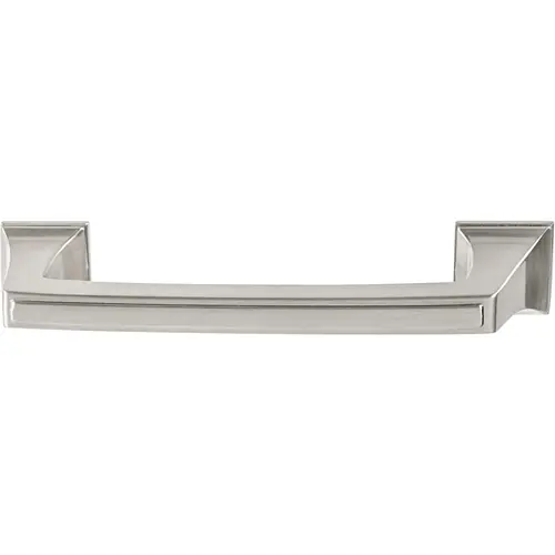 Handle, Zinc 96 116 x 29 mm Amerock Mulholland Collection, satin nickel, 96 mm CTC Nickel plated, satin-finish