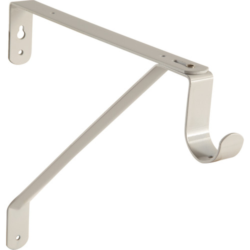 Wardrobe Bracket, for Round Wood Wardrobe Tube Chrome Chrome plated