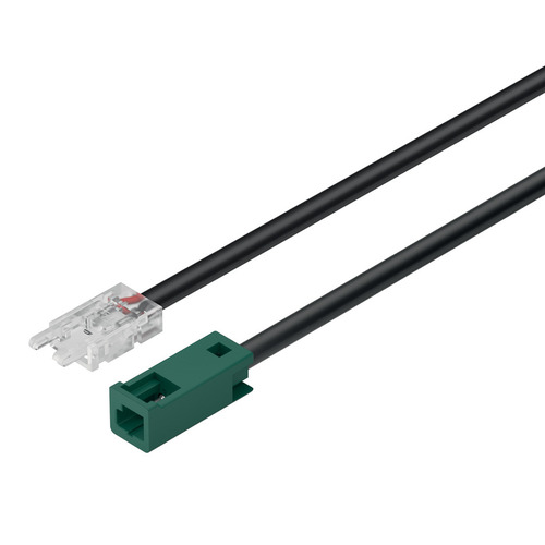 Lead with Female Socket and Clip, Hafele Loox5 for LED strip light monochrome 5 mm (3/16") 24 V Length: 100 mm (4"), 3.5 A, 20 AWG, 24 V