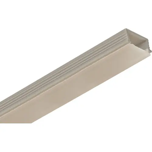 Polypropylene Profile, Recessed, Co-Extruded Loox, L x W x H: 2.5 m x 20 mm x 10 mm (98 7/16" x 13/16" x 3/8") Profile: aluminum colored Diffuser: Frosted