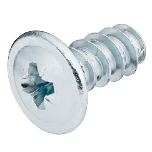 Round Washer Head Screw, #2 Pozi Drive 9/16" Length: (9/16") 14 mm Zinc plated