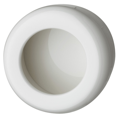 Inset Handle, Polyamide, Round 75 mm 70 mm HEWI, Pure white, diameter 75 mm Pure white, glossy