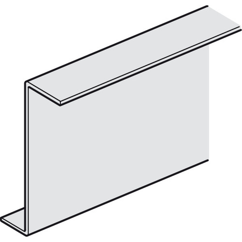 Support Profile, For Suspended Ceiling Tiles 19 8 1/4" for Slido Fold 100-T Folding Wall, Length: 6.0 m (19 8 1/4")