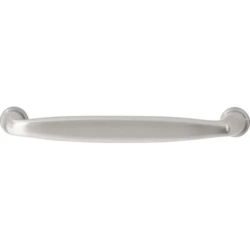 Handle, Zinc 128 144 x 30 mm Amerock Kane Collection, satin nickel, 128 mm CTC Nickel plated, satin-finish