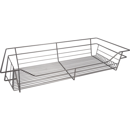 Wire Closet Basket, with Full Extension Slides 16" 6" 29" Chrome-plated, 16" x 29" x 6", with zinc-plated 16" slides Chrome-plated