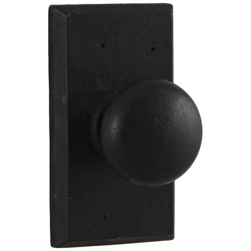 Weslock 07340F2F2SL23 Wexford Square Entry Lock with Adjustable Latch and Full Lip Strike Black Finish