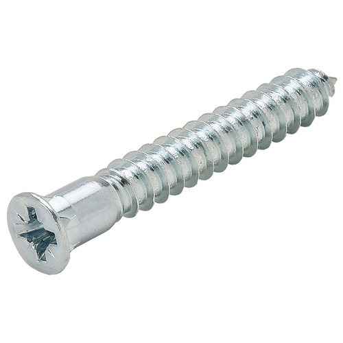 One-Piece Connector, Self-Countersinking, with Pointed Tip PZ cross slot 70 mm Shank diameter 7 mm, Head diameter 10 mm, Pozi drive size 3, 70 mm Zinc plated