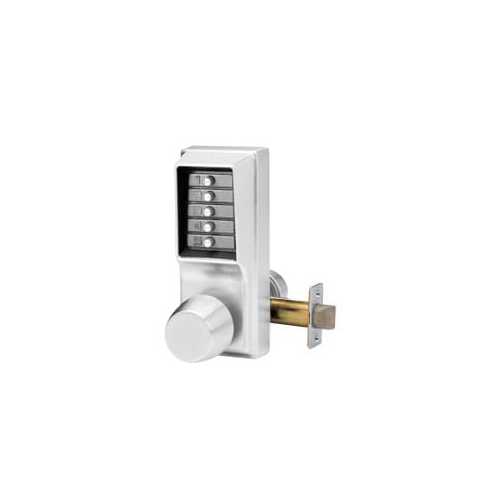 Simplex 103126D Mechanical Pushbutton Knob Lock Combination Passage with 2-3/4" Backset Satin Chrome Finish