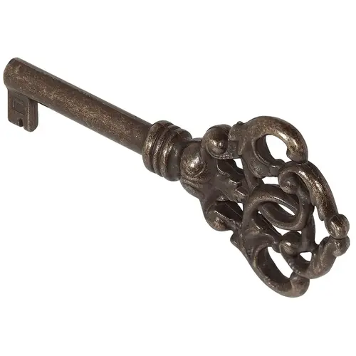 Decorative Key, Effective Shank Length 38 mm Burnished brown Burnished brown, Bronzed and brushed