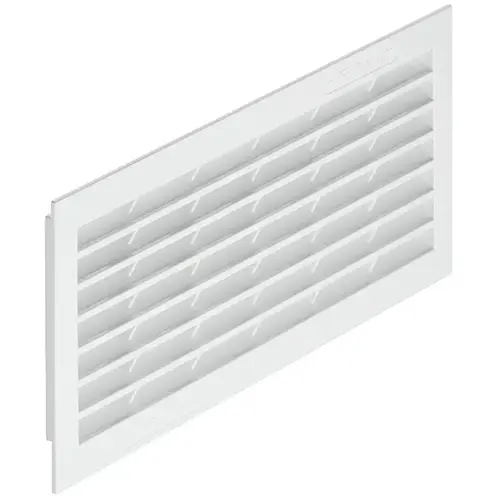 Hafele 571.64.726 Ventilation Trims, Plastic, with louvres 230 x 84 mm 4 1/4" 3 5/16" 10" 9" 254 x 108 mm 92 cm Square, White, 254 x 108 mm White