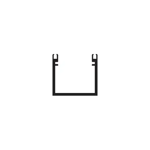 CRL-U.S. Aluminum D17411 Clear Anodized Division Bar Deep Face - 24'-2"