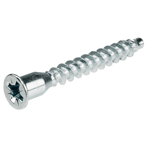 Countersunk Connector, Hafele Confirmat, countersunk head, for drill hole diameter 5 mm, PZ3 38 mm 7 mm Steel, Zinc-plated, length: 40 mm, thread diameter: 7 mm Zinc plated