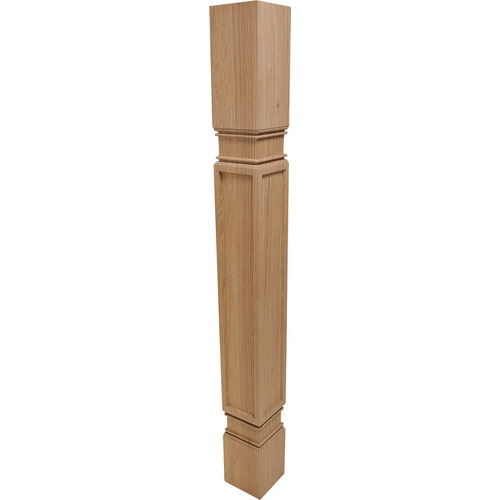 Wood Post, 34 1/2" x 3 1/2" x 3 1/2" (H x W x D) Oak Arcadian Collection, Oak