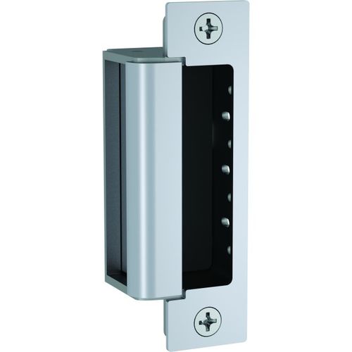 12 / 24 Volt DC Electric Strike Complete Pac with Single Lock Monitor Bright Stainless Steel Finish