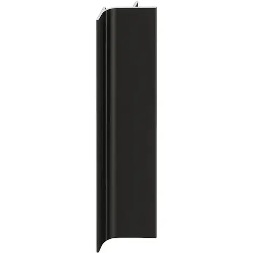 Vertical End Profile, Aluminum, 2500 mm Length Passages Collection, Black Black, glossy, powder coated