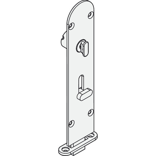 Flush Bolt, Brass Al Fresco Summit, 190 mm (7 1/2"), Satin Nickel Nickel plated, satin-finish