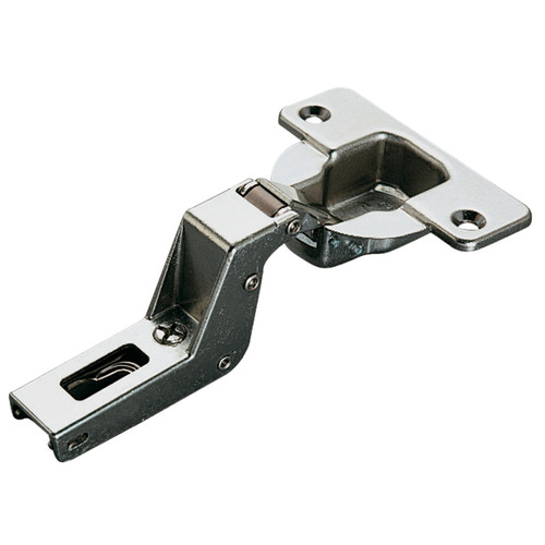 Concealed Thick Door Hinge, Salice, 94 degree Opening Angle, Inset Mounting CFA7P99 cup fixing: For screw fixing, Self closing, model CFA7P99, nickel-plated Nickel plated