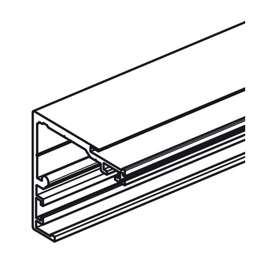 Upper Running Track, For Slido D-Line12, Pre-drilled 2,000 mm Aluminum, Wall mounted, clear anodized, length: 2,000 mm