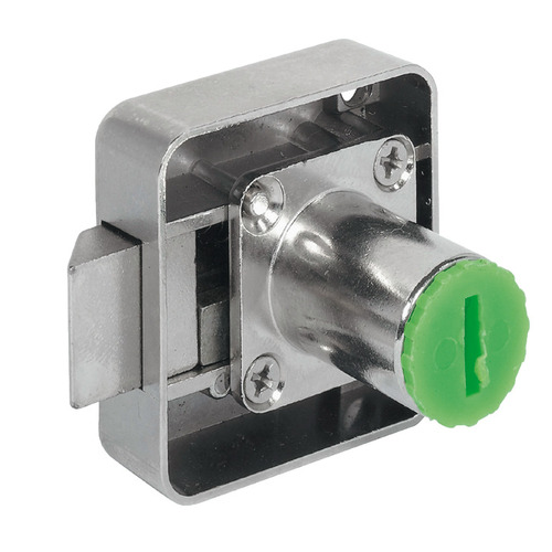 Spring Bolt Rim Lock, 25 mm (1") Backset Right For combination with Symo cylinder removable core, Right hand Nickel plated