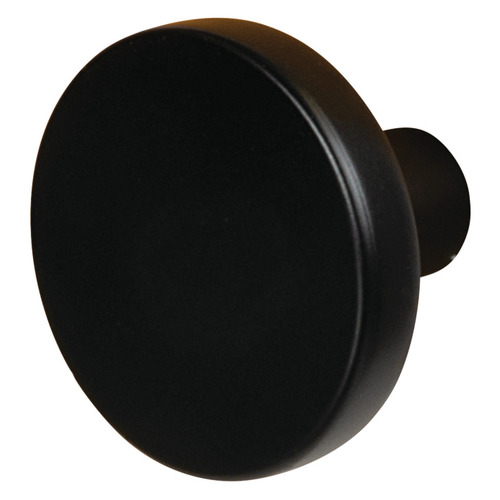 Knob, Versa, BP36904FB Zinc alloy, matt, Black, Height: 25 mm, Knob diameter: 35 mm Black, matt