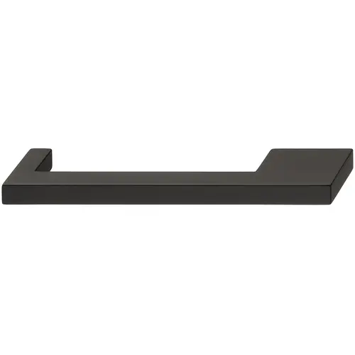 Handle, Zinc, 128/160 mm CTC Nouveau Collection, Matt black Traffic black, RAL 9017, lacquered, matt