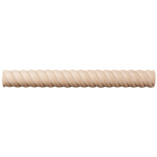 Moulding, 1 5/16" x 21/32" x 96" (H x D x L) Rope Collection, Maple