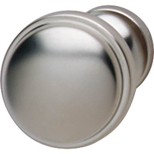 Knob, Luna Zinc alloy, matt, Nickel plated, Height: 28 mm, Knob diameter: 36 mm Nickel plated, matt