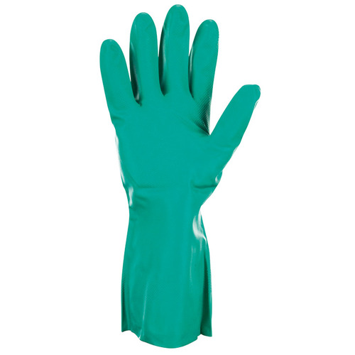 Gloves, Nitrile, 15 mm M Size M Green Pair