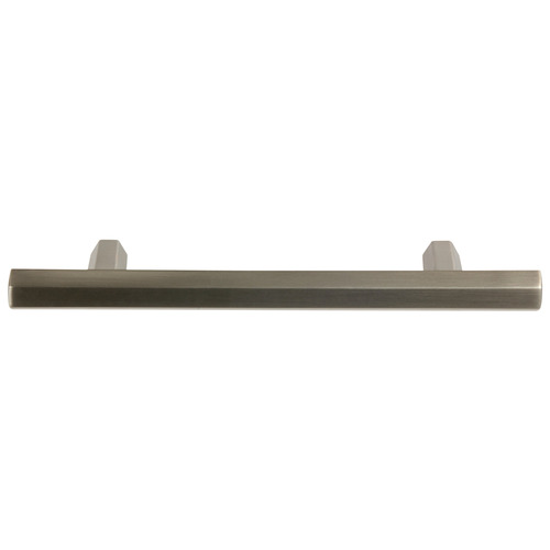 Handle, Zinc 128 Caliber Collection, Satin Nickel, 128 mm CTC Nickel plated, satin-finish