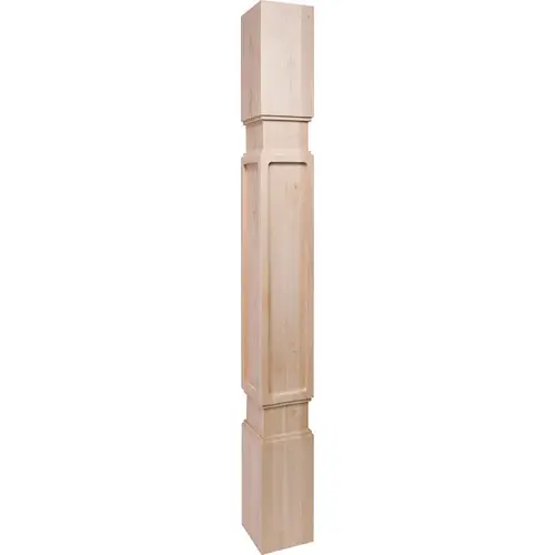 Wood Post, 34 1/2" x 3 1/2" x 3 1/2" (H x W x D) Maple Transitions Collection, Maple