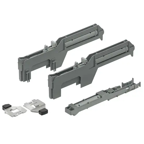 Easy Close Mechanism, for Top/Bottom Mounted Pull-Out Cabinet Slide Gray