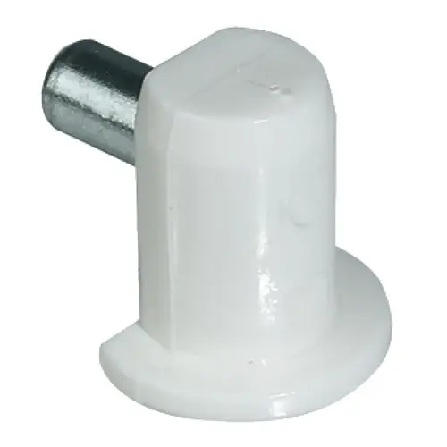 Hafele 282.81.727 White Shelf Supports, Diameter 5mm for Shelf Thickness Over 18mm