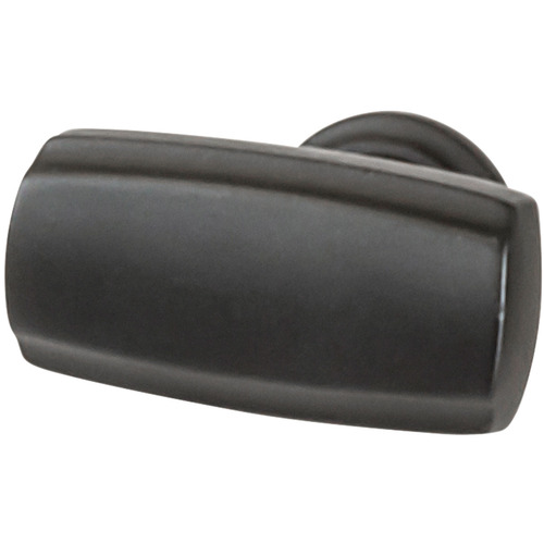 Knob, Highland Ridge Zinc alloy, Black, Length: 35 mm, Width: 17 mm, Height: 29 mm Black