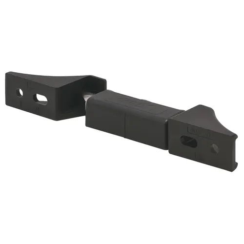 Double Door Latch Kit, Plastic Black, for right hand Black