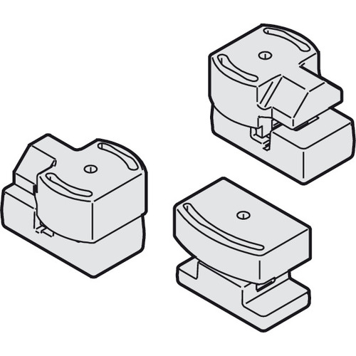 Buffer, for running track for Hawa Aperto 60/H/GL, 1 set (3 pieces)