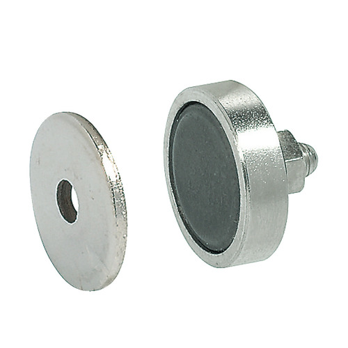 Magnetic Catch, 3 kg Pull, M5 Thread For metal cabinets, magnet including counterplate