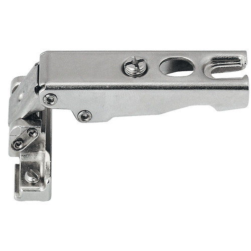 Aluminum Frame Door Hinge, H-Series, 110 degree Opening Angle, Self Closing, Full Overlay Nickel-plated steel matt, Nickel plated