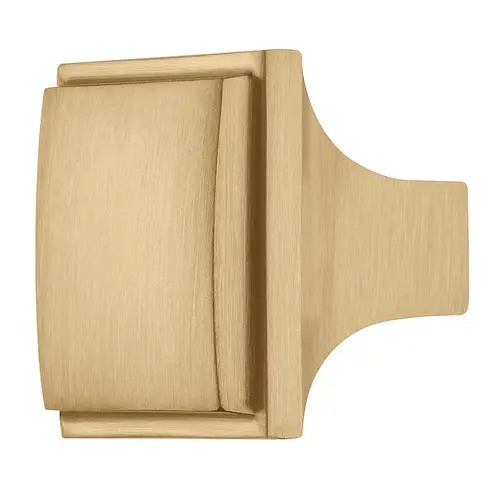 Knob 35 x 35 mm Brass, brushed, brass plated, Length: 35 mm, Width: 35 mm, Height: 30 mm brass plated, brushed