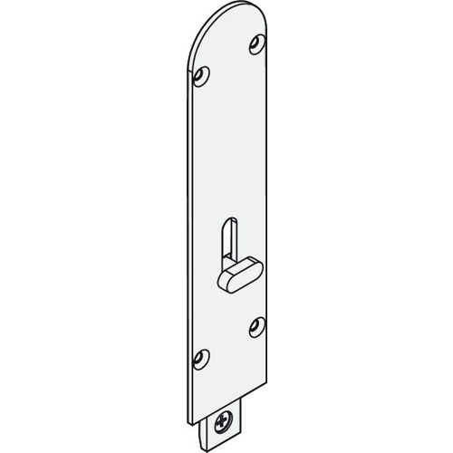 Flush Bolt, Opening Inward Al Fresco Summit, 190 mm (7 1/2"), Satin Nickel Nickel plated, satin-finish