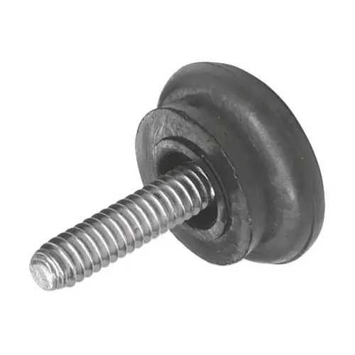 Base Leveler, 1/4" - 20 mm x 22 mm Black Black, Zinc