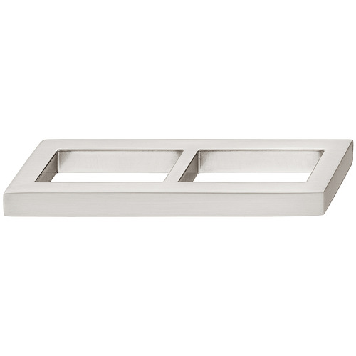 Handle, Zinc Nouveau Collection, Brushed nickel Titanium colored, Nickel plated, brushed