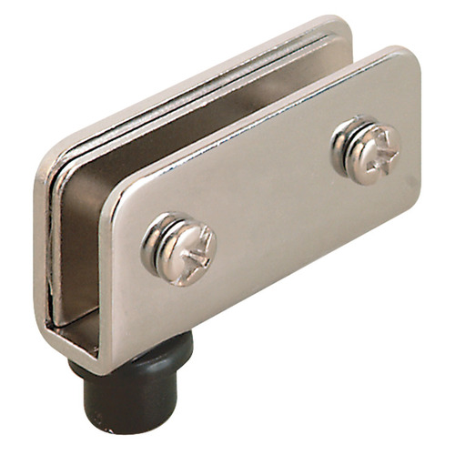 Simplex-Inset Glass Door Hinge, 110 degree Opening Angle Non-Bore Hinge, Chrome plated Pair