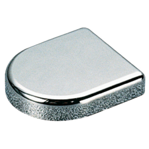 Trim Cap, Salice, Round, for 94 degree Glass Door Hinges semi-round round, polished chrome Chrome plated, polished