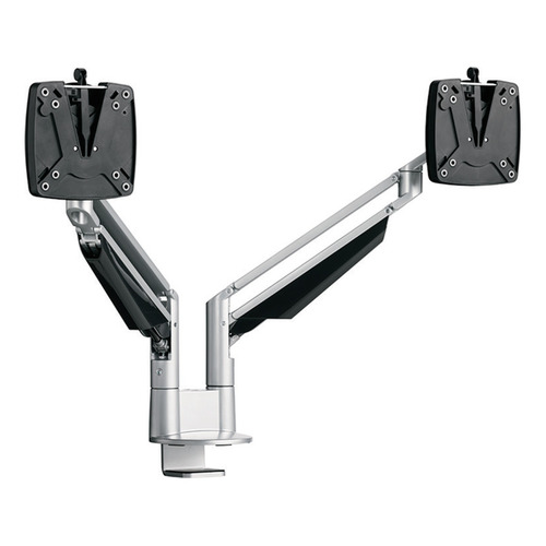 Monitor Arm, CLU Duo for Dual Monitors Silver Silver