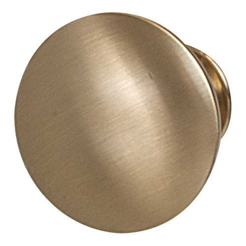 Knob Zinc alloy, matt, Gold colored, Height: 28 mm, Knob diameter: 30 mm Gold colored, matt