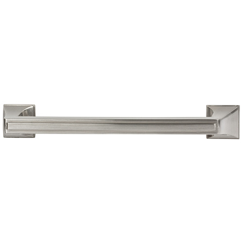 Handle, Zinc 160 181 x 37 mm Amerock Mulholland Collection, satin nickel, 160 mm CTC Nickel plated, satin-finish