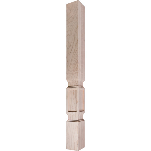 Vanity Wood Post, 34 1/2" x 3" x 3" Maple Prairie Collection, Maple