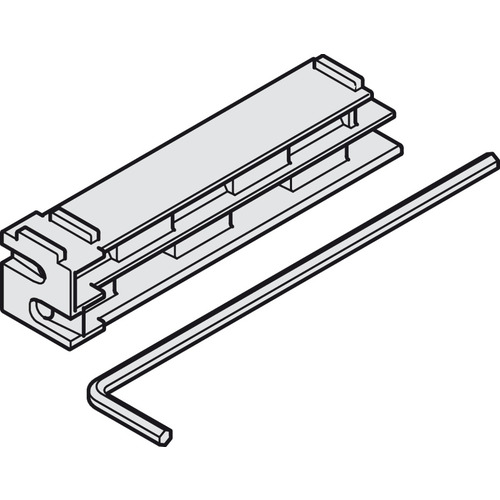 Adjustment aid, for adjustment of running gears, with angled hex key Plastic, length: 90 mm