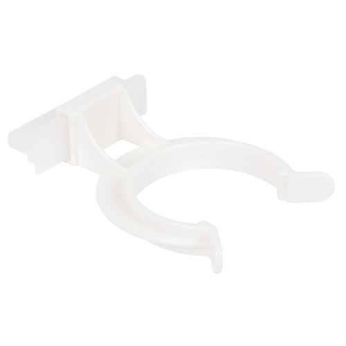 Hafele 637.38.063 Plinth Panel Clip, also suitable for Hfele AXILO 78 plinth system Groove mounted with panel holder, plastic, Groove mount White, transparent