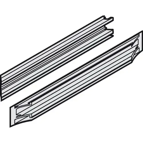 Adapter piece, for outer running track for Hawa Aperto 60/H/GL, left hand/right hand, length 300 mm